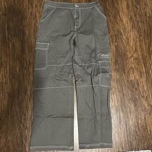 gray cargos. size large